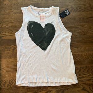 NWT CHASER Evereve Heart tank top Size XL shirt